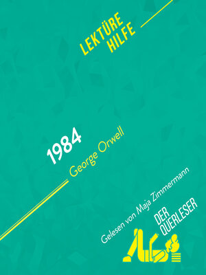 cover image of 1984 von George Orwell Lektürehilfe